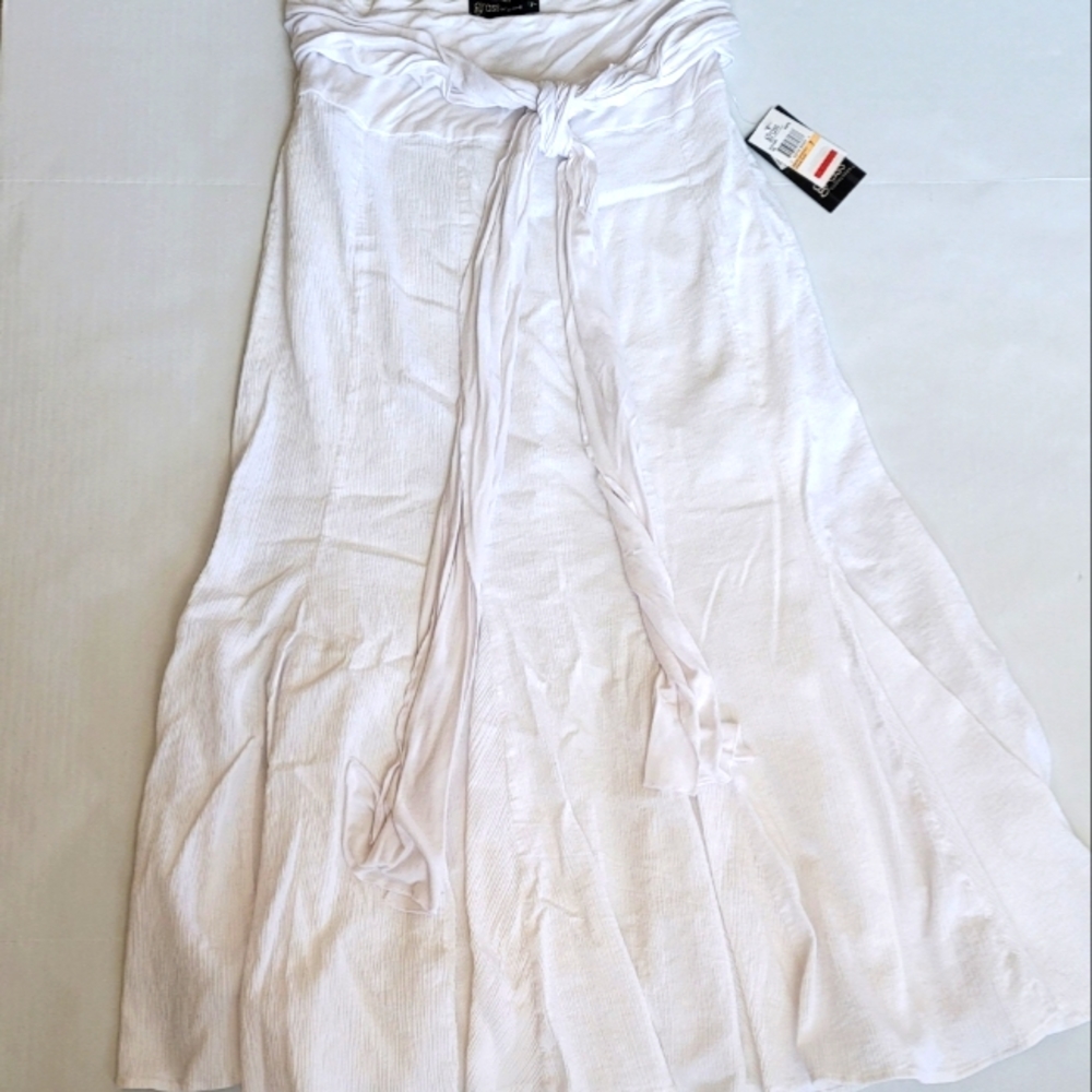 Grass Collections American Peach Gauze Skirt White in Color Size 7 New